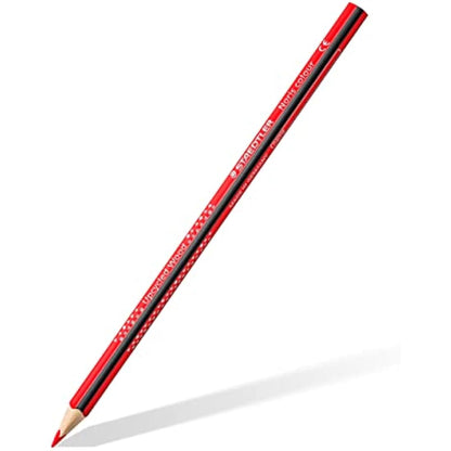 Staedtler Noris Colour Colouring Pencils, Ergonomic Triangular Format, Non-Slip Soft Surface, High Break Resistance, WOPEX Material, 144 Colouring Pencils in 12 Colours and 3 Sharpeners, 187 C144