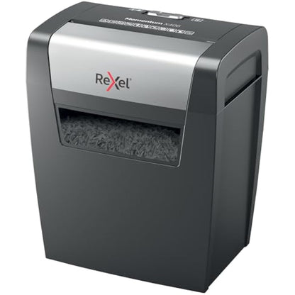 Rexel Momentum X406 Cross Cut Paper Shredder, Shreds 7-6 Sheets (70-80 gsm), 15 Litre Bin, Black, 2104569