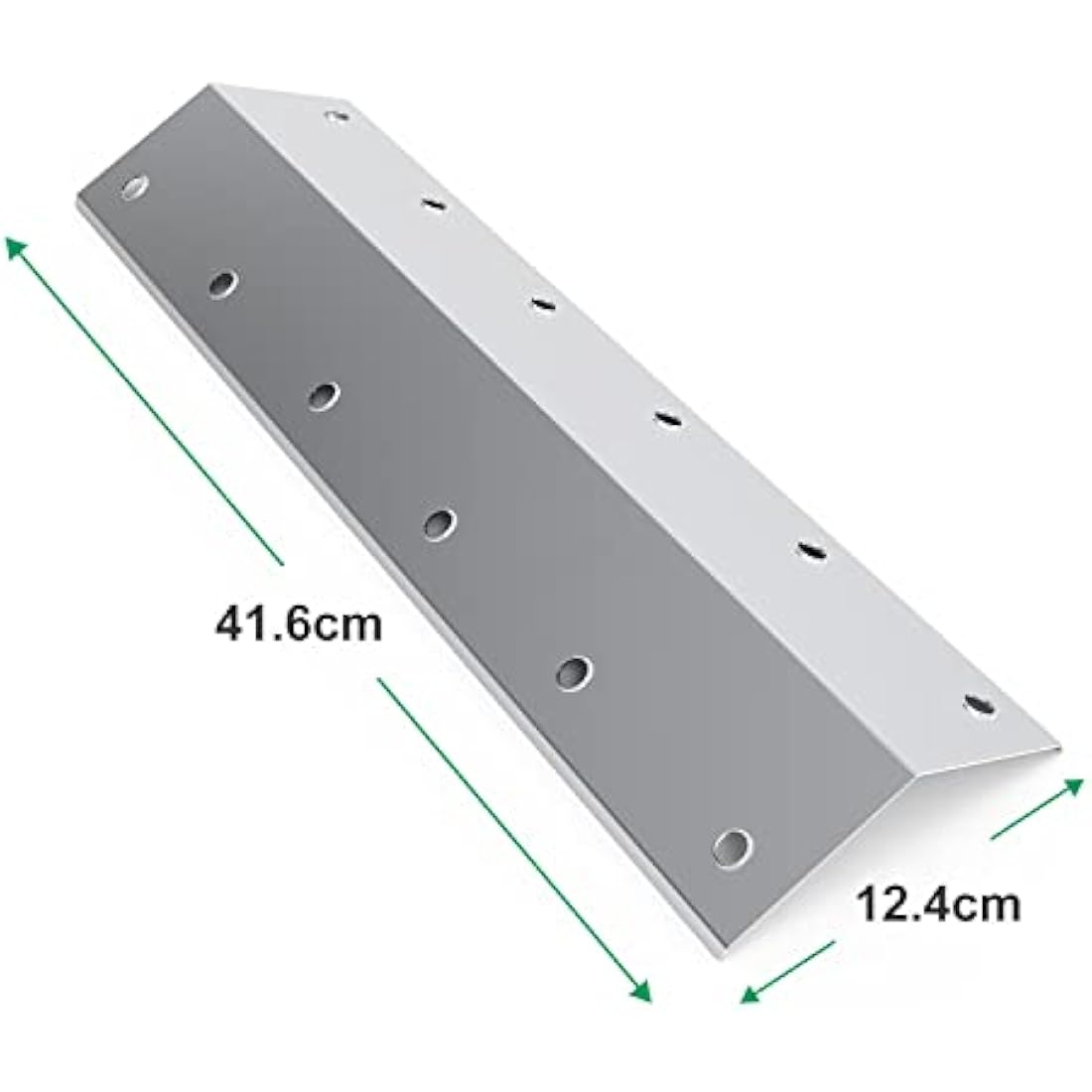 WELL GRILL 4-Pack Stainless Steel Heat Plates BBQ Flavorizer Bar Replacement Parts for Outback Spectrum 3-burner Spares, Spectrum 3-burner Flatbed, Apollo MS-4461, THG3302P, THG3302S, Blooma