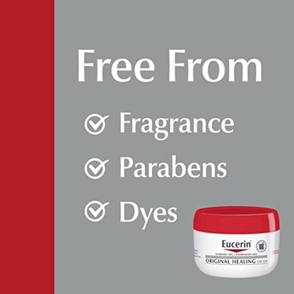 Eucerin, Original Healing, Creme for Very Dry, Sensitive Skin, Fragrance Free (pack of 2)