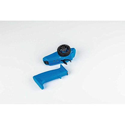 Carson 500500100 Reflex Wheel Start 2.4G Radio, Model Building, Accessories, Remote Control, Receiver, 3 Channels, Tamiya Kit Compatible, Blue