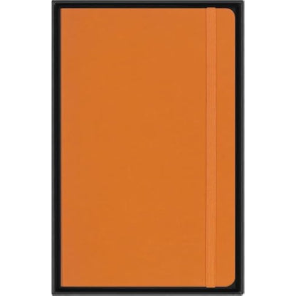 Moleskine Precious & Ethical Notebook, with Gift Box, Vegan Soft Cover, Elastic Closure, Large Format 13x21 cm, Colour Orange
