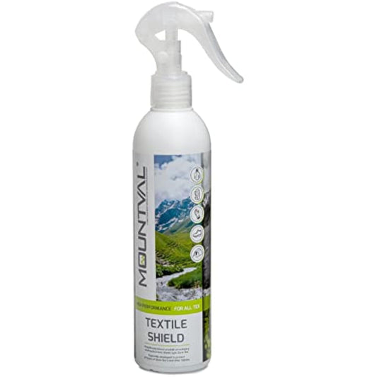 Mountval Textile Shield – Spray-On Waterproofing for Outdoor & Hiking Gear – Works with GORE-TEX®, Solvent-Free, Breathable, 300 ml/2pack300ml