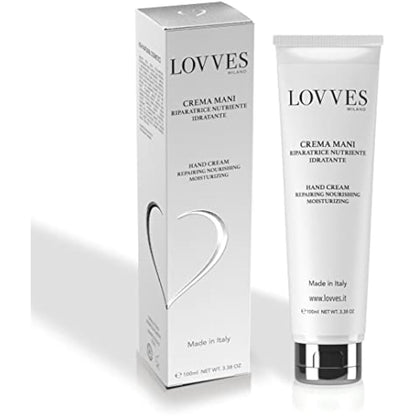 LOVVES Hand Cream, High Natural Cosmetics, Lifting Effect, Nourishing Moisturizing Repairer, Formulated as an Anti-Aging Treatment, Preserves the Young Appearance of Hands.100ml