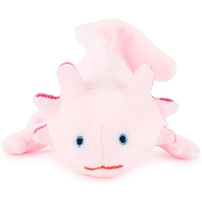 Zappi Co 100% Recycled Plush Axolotl Toy (22cm Length) Stuffed Soft Cuddly Eco Friendly animals Collection For New Born Child First kid
