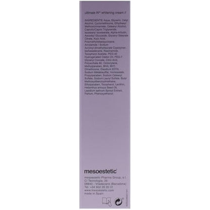 Ultimate W Plus Whitening Cream by Mesoestetic for Unisex - 1.69 oz Cream