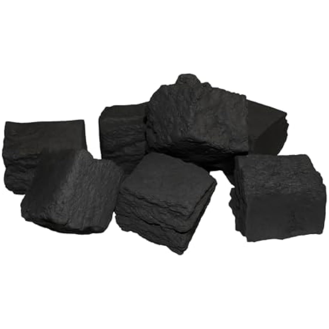 The Stove Wizard Gas Fire Replacement coal 20 Large Square Ceramic Coals Suitable for Gas, Electric, LPG and Bio Ethanol Fires