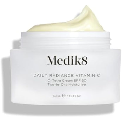 Medik8 Daily Radiance Vitamin C - 2-in-1 SPF & Face Moisturiser - C-Tetra Cream SPF 30 - Shields Skin Against Premature Signs of Ageing - 50ml