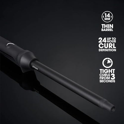 ghd Curve Thin Wand Hair Curler – Narrowest Wand, Creates Tight & Defined Curls, Ceramic Barrel, Lightweight, Results Last Up to 24h, Effortless Styling, No Extreme Heat - For All Hair Types (UK Plug)