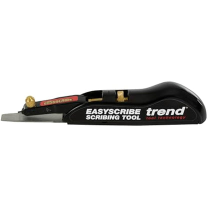 Trend EasyScribe Scribing Tool - Versatile and Accurate Scribing Solution for Carpenters, Joiners, Tilers, Kitchen and Shop Fitters, E/SCRIBE, Black, 1 Count (Pack of 1)