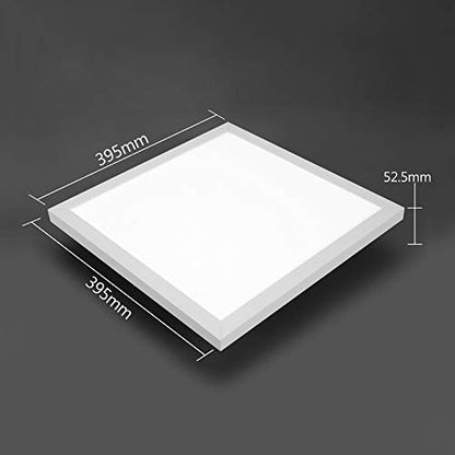 IMPTS LED Panel Ceiling Light Warm White 40 x 40 cm Ultra Flat Square Ceiling Light Ceiling Light 24 W s 150 W Bulb 1950 Lumens Ideal for Bedroom