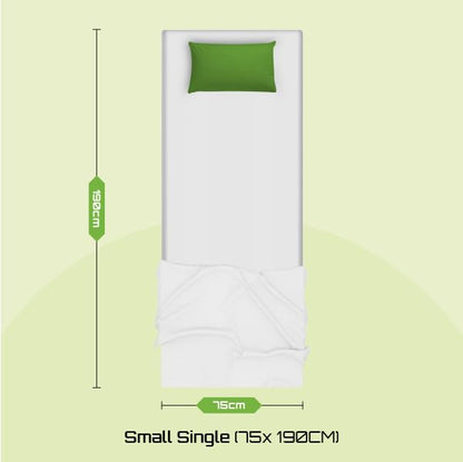 Starlight Beds White Tile Small Single Mattress - 75x190x18cm