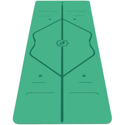 Liforme Original Yoga Mat – Free Yoga Bag Included - Patented Alignment System, Warrior-like Grip, Non-slip, Eco-friendly and Biodegradable, sweat-resistant, long, wide, 4.2mm thick mat for comfort