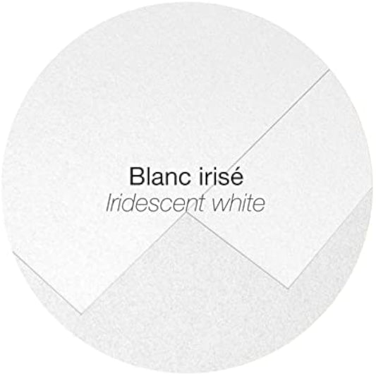 Clairefontaine - Ref 50038C - Pollen Iridescent Envelopes (Pack of 20) - 140 x 140mm in Size, 120gsm Paper, Suitable for Use with Inkjet or Laser Printers - White