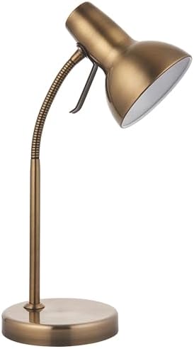 National Lighting Table Lamp - Bedside Lamp with USB Port - Gooseneck Desk Light - LED Reading Light for Bedroom, Living Room, Dining Room and Kitchen - 7W GU10