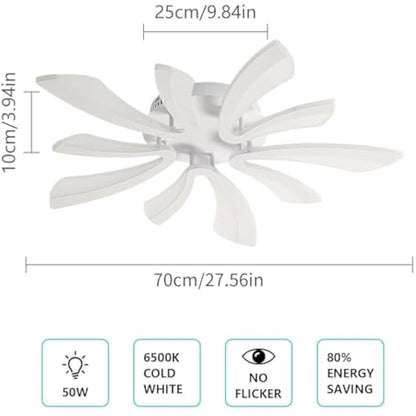 Comely Ceiling Light, LED Ceiling Lamp 50W, 6500K Cold White Light Flush Mount Acrylic Modern Lighting Fixture for Living Room Bedroom, 70cm