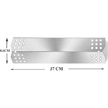 GFTIME 37cm Heat Plate for Beefeater 3, Napoleon, Nexgrill, Grillmaster, Charbroil, Broilmaster, Stainless Steel Flame Tamer, Heat Shield, 3 Pack