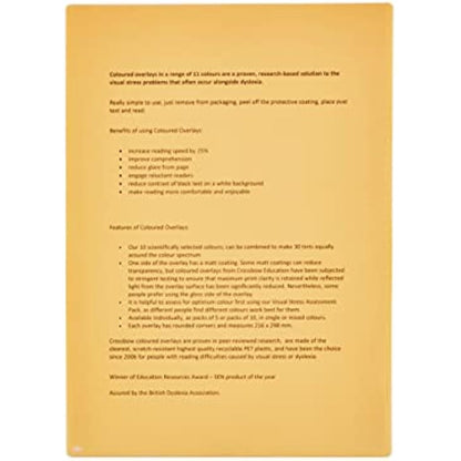 Crossbow Education Page Overlay - Orange (Pack of 5)