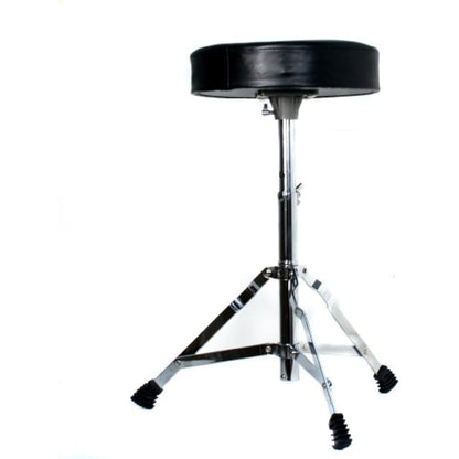 RockJam DP-001 Adjustable Drum Stool Drum Throne with Padded Seat, Black, ‎35 x 30 x 10 cm