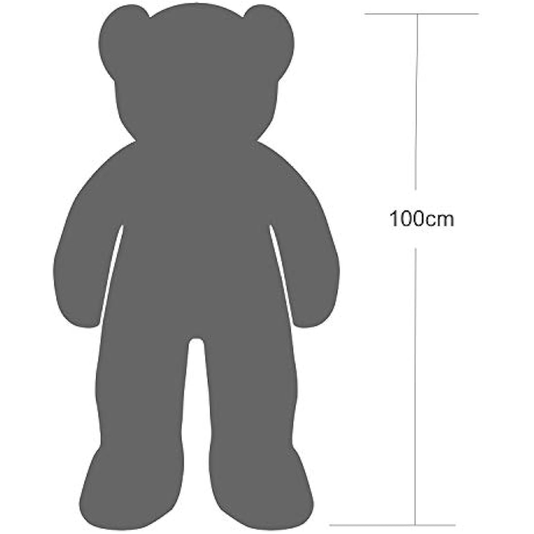 YunNasi Giant Teddy Bear Big Teddy Bear Large Stuffed Animal Toy Plush Teddy Doll With Love Heart and Ribbon (39 Inches/100cm, Pink)