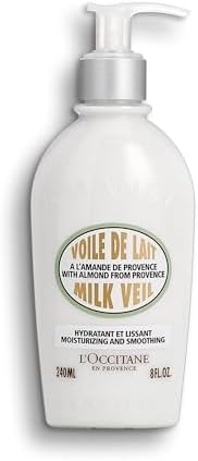 L'OCCITANE Almond Milk Veil 240ml, 96% Readily Biodegradable, Nourishing, Smoothing and Firming, Premium and Clean Beauty Skincare for All Skin Types