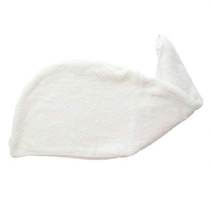 Aztex Luxury Hair Turban, Head Wrap, Hair Drying Towel with Loop and Button Fastener, Absorbent and Lightweight Cotton, Multiple Colours, 64 x 23cm