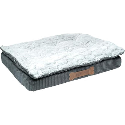 Petface Ultimate Luxury Memory Foam Bed,Grey,Medium