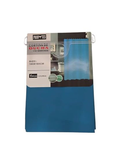 ProBytes HD PEVA Shower Bath Curtain 180x180 cm - 71x71 Inches, 12 Rail Hooks, Translucent, Mold & Mildew Resistant, Water repellent
