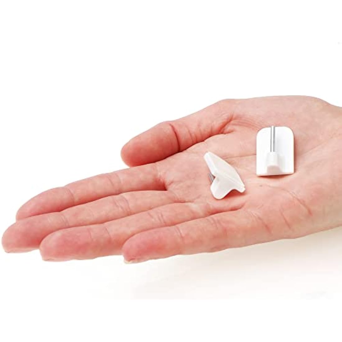 com-four® 12x Crochets à Rideaux Autocollants pour tringles à Rideaux