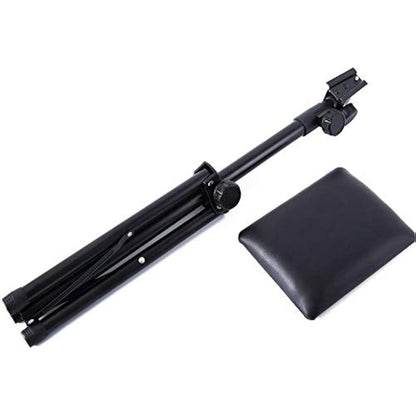 Tattoo Armrest Stand,Foldable Sponge Pad Arm Leg Rest Tripod with Adjustable Height for Tattooing Supplies PVC Leather Chair Stand Armrest for Tattoo Arm Rest