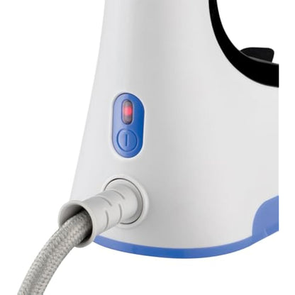 Russell Hobbs Handheld Clothes Steamer [powerful 1500W, Foldable & antibacterial] Steam Genie Easy Store (Sanitises, heats up quickly, 150ml tank, fabric nozzle, ideal for travel) 26740