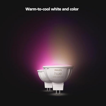 Philips Hue LED Smart Light spot - White and Colored Light - 2 Pack - MR16