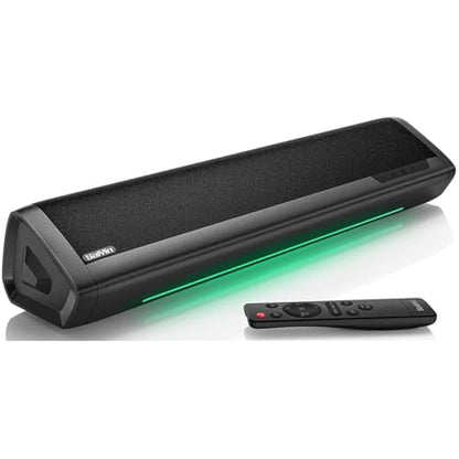 Saiyin Sound Bar for TV, Soundbar with Bluetooth 5.3,Optical, AUX Inputs, 17-Inch Small TV Sound Bar Speakers with Visual Volume Adjustment (17 inch, Balck, DS6305)