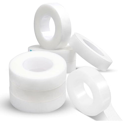 fenshine Lash Tape,8 Rolls PE Micropore Medical Tape for Eyelash Extension, Fabric Tape For False Eyelash Patch Makeup Tool (0.5inch x 10 Yards)