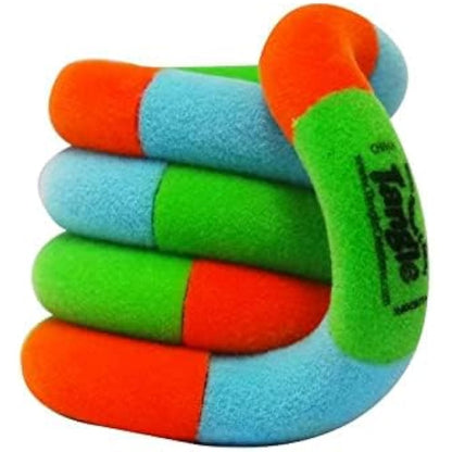 Tangle Jr. Fuzzies Series | Orange Green Blue | FIDGET TO FOCUS | Fidget Toy For Kids | 3+ | Twisting Sensory Toy | Great for Fine Motor Skills | In Official Box