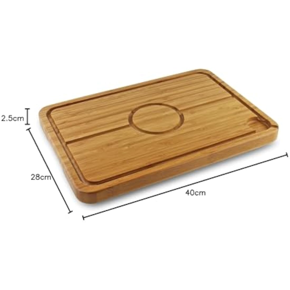 Deluxe Spiked Bamboo Wooden Roast Joint Carving & Cutting Board