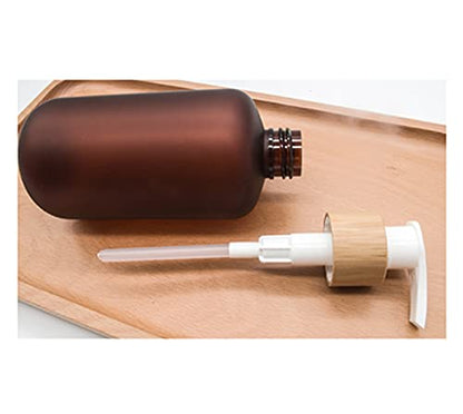 Bamboopack 2 Pack 250ml/8oz Empty Plastic Pump Bottle Toiletries Dispenser Soap Lotion Dispenser Containers Bath Accessories with Lotion Pumps