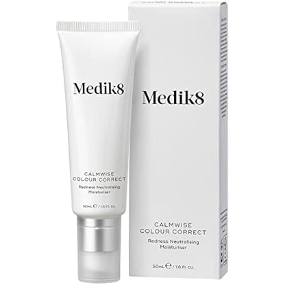 Medik8 Calmwise Colour Correct - Redness Neutralising Cream - Tackles Visible Signs of Redness & Ageing - Bakuchiol-Infused With Niacinamide - 50ml