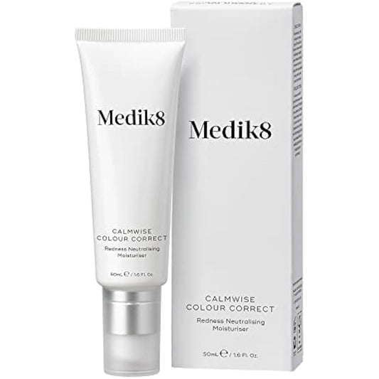 Medik8 Calmwise Colour Correct - Redness Neutralising Cream - Tackles Visible Signs of Redness & Ageing - Bakuchiol-Infused With Niacinamide - 50ml
