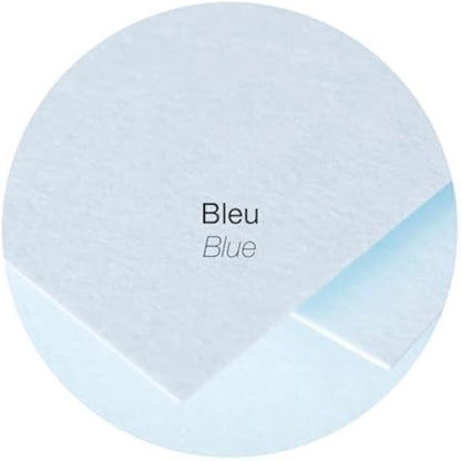 Clairefontaine - Ref 5460C - Pollen Envelopes (Pack of 20) - 75 x 100mm Sized, 120gsm Paper, Gummed Seal, Inkjet & Laser Printer Compatible, Acid Free - Blue