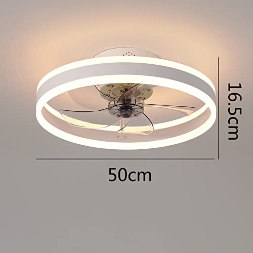 Wildcat Ceiling Fans with Lights, Quiet Modern LED with Remote Control Timer Fan Ceiling Light Fan Light for Living Room Bedroom Dining Room (Colour: