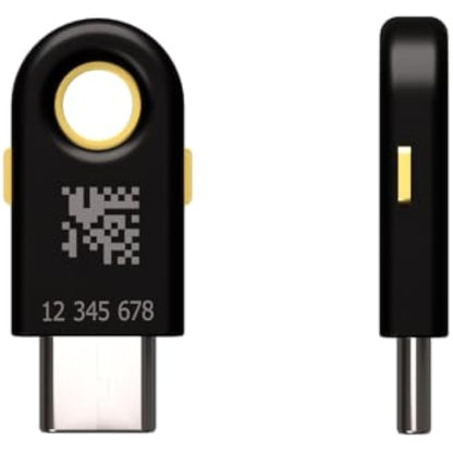 Yubico - YubiKey 5C - Two-factor authentication (2FA) security key, connect via USB-C, FIDO certified - Protect your online accounts
