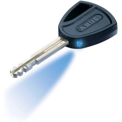 ABUS lock and chain combination - Granit Power XS 67/105HB50 + 10KS120 black loop - Motorbike lock with security level 16 - Red