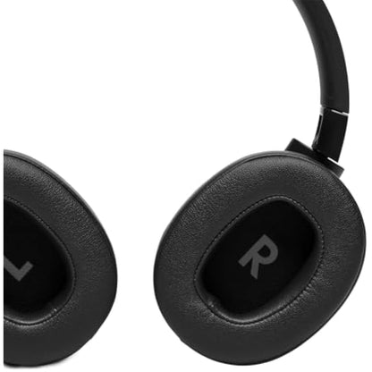 JBL Tune 760 NC Wired and Wireless Over-Ear Headphones with Built-In Microphone, Active Noise-Cancelling and Hands-Free Controls, Black