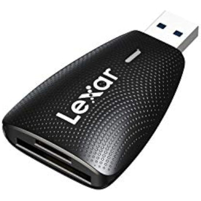 Lexar Multi-Card 2-in-1 USB 3.1 Reader, Up to 312MB/s for UHS-I UHS-II SD Card and Micro SD Card, Compatible with USB 3.0/2.0, Compact Portable Card Reader with High-Speed Transfer (LRW450UBAMZN)