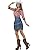 Smiffys Rodeo Doll Costume, Blue with Skirt, Shirt & Hat, Cowboys and Indians Fancy Dress, Adult Dress Up Costumes