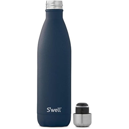 S'well Stainless Steel Reusable Water Bottle, 750ml, Azurite, Triple Insulated and Leak Proof Drinking Bottle for Hot and Cold Beverages up to 48h Cold/24h Hot, Blue