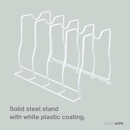 simplywire – Bakeware, Pan and Lid Storage Organiser - White