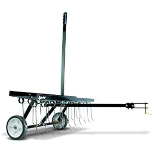 Agri-Fab AG45-0294 40-inch Working Width Spring-Tine Dethatcher - Black