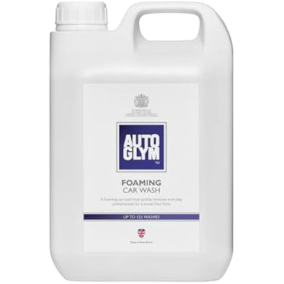 Autoglym Foaming Car Wash, 2.5 Litres - High Foaming Car Shampoo For All Bodyworks - pH Neutral, 125 Washes and Wax Safe Formula for Cleaning Car Exterior - Concentrated Car Wash Soap